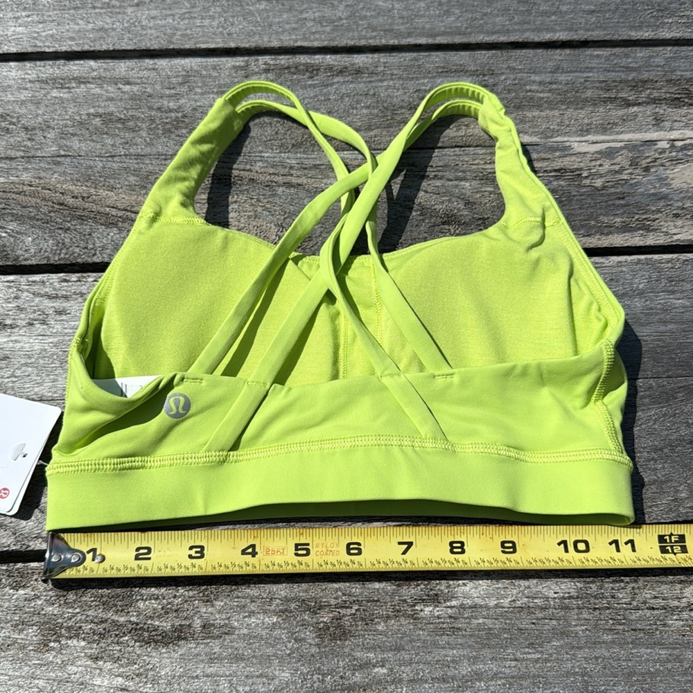 Lululemon Energy Bra Medium Support, B–D Cups sports bra size 4 NWT sour grape - Picture 7 of 7